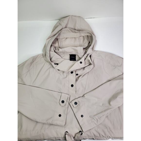 Nau Women's S Anorak Sand Mid-length Hooded Lightweight windbreaker Recycled - Picture 3 of 14